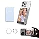 SYNCO Xview M4 Selfie Monitor Screen iPhone Magnetic Silicone WiFi-Free Connection Rear Camera Monitor for Live Streaming,TikTok,Compatible with iPhone Android (Blue Case)