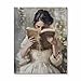 Vintage Framed Painting Canvas Wall Art Decor Romantic - Woman Picture Poster Print, Romantic Impressionist Style, Classic Literary Oil Painting Decoration for Living Room or Bedroom 8X10 inch