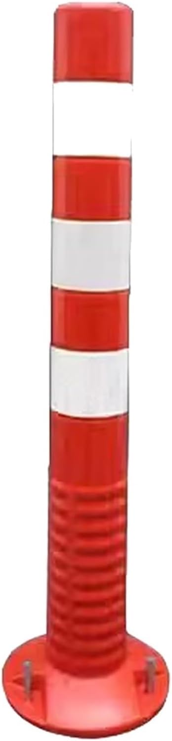 Traffic Delineator Post Delineator Safety Cone Post Commercial Traffic Delineator Posts Red - 1/2/3/4/5/6/8/10/12/16 Pack,Flexible Removable Parking Barrier Poles,for Parks/Garden Pathways/Streets