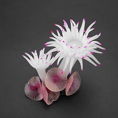 Décorations artificielles Plantes coralliennes pour aquarium – Simulation naturelle Plantes Aquatiques Corail Blanc