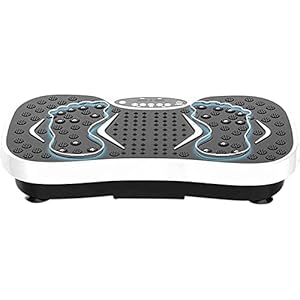 Trilplaat voor oefeningen, 99 niveaus, trilplatform, machine voor full-body vorm met weerstandsbanden en afstandsbediening voor gewichtsvermindering, fitnessbelasting