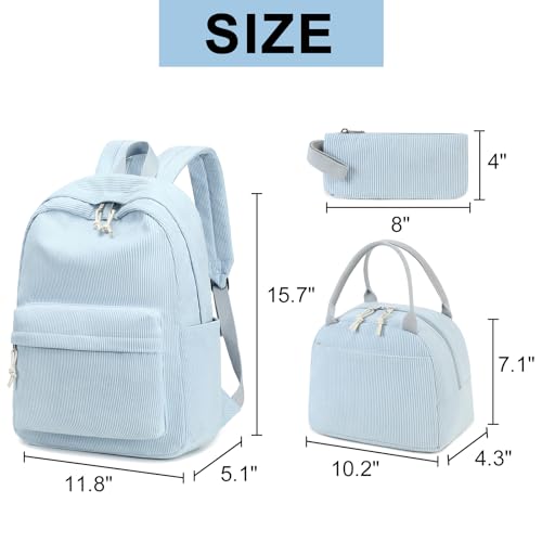 Sac à dos adolescentes LOIDOU ensemble 3 pièces pour l'école - 2