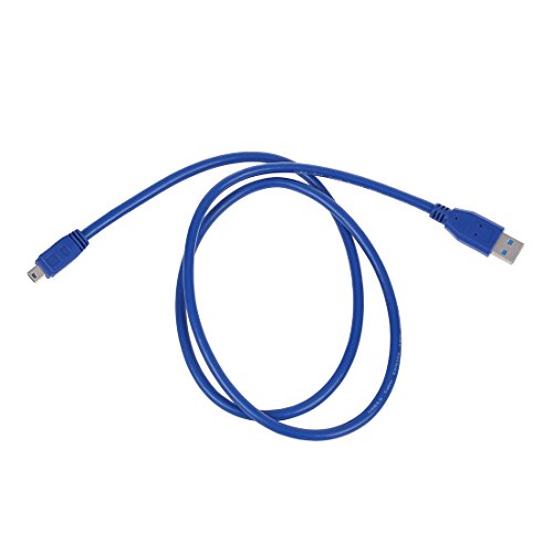 Price comparison product image SODIAL(R) Blue Superspeed USB 3.0 Type A Male to Mini B 10 Pin Male Adapter Cable Cord