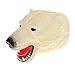 SM SunniMix Juguete Realista del Papel De La Marioneta De Mano del Dinosaurio del Animal Salvaje Niños - Oso Polar