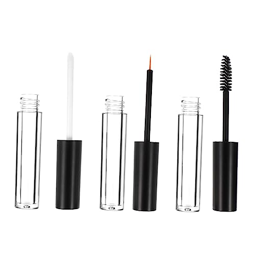 Beavorty 6 Piezas De Delineador De Ojos Botella Para Pestañas Máscara De Pestañas Cepillo Para Pestañas Maquillaje Aplicador De Pestañas Contenedor De Crema Para Pestañas Botella