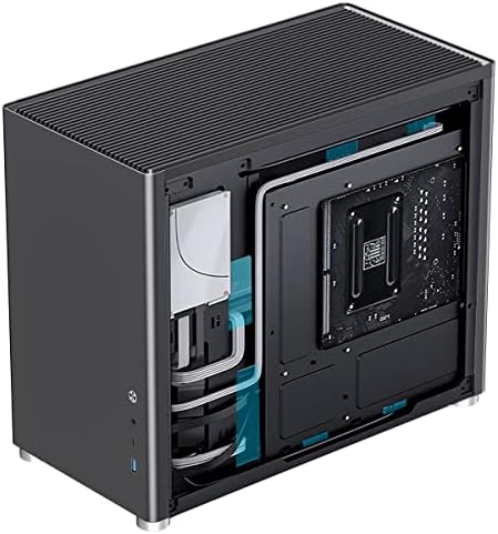 GameMax Spark Gaming Cube, Micro-ATX Modular Gaming PC Case, Dual Tempered Glass Side Panels, USB3.0 - Type C | Black
