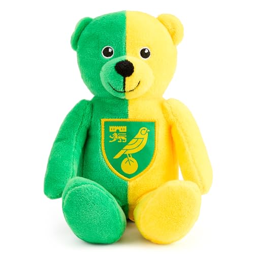Norwich FC Official Football Gift Mini Bear - Ideal Christmas/Birthday Present for Men and Boys, Show Your Support to The Canaries