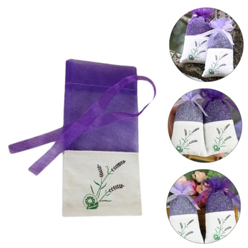 Alipis 12pcs bolsas de sachet lavanda con cordón organizador miniatura 6