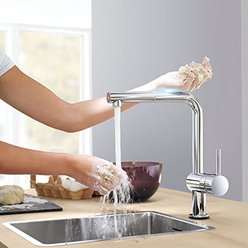 Minta Touch Single-Handle Pull-Out Kitchen Faucet, Starlight Chrome #TOP7
