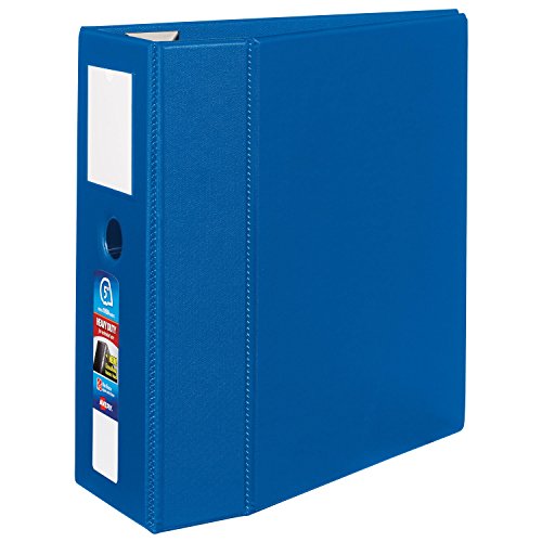 Avery Heavy-Duty Binder with 5-Inch One Touch EZD Ring, Blue, 1 Binder (21018)