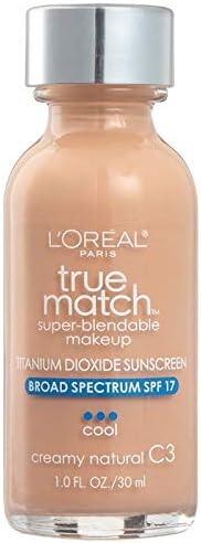 L'Oreal Paris Makeup True Match Super-Blendable Liquid Foundation, Creamy Natural C3, 1 Fl Oz,1 Count