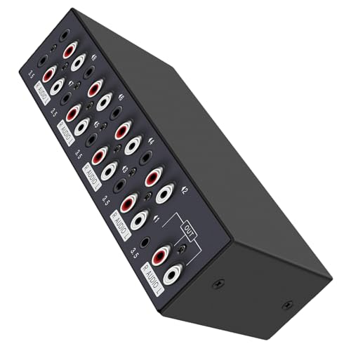 Commutateur audio RCA et 3.5mm en métal pour séléctionner vos sources studio
