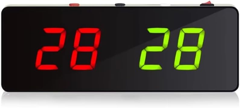 Portable Electronic Score Keeper with LED Display - Multi-function Scoreboard Timer for Basketball Ping Pong game