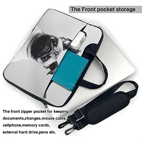 Maletín de portátil de 13 a 14 pulgadas con diseño Pug1 de 40 cm 4