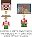 Mattel Minecraft Mob Head Minis Advent Calendar with 24 Surprises Including 6 Figures & Accessories, Holiday Toy