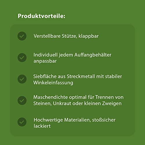 Durchwurfsieb Trutzholm XL für Kompost und Erde