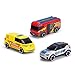 Produktbild Dickie Toys - SOS-Team Spielzeugautos (je 15 cm) - 3er-Set Autos mit Freilauf für Kinder ab 3 Jahre, Volvo EX40 Polizeiauto, VW ID. Buzz Krankenwagen & Rosenbauer Penta Feuerwehrauto