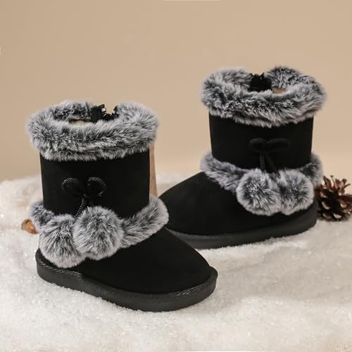 Image of Femizee Girls Boys Warm Winter Boots Kids Outdoor Snow Boots(Toddler /Little Kid)