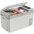 Marsail 12V Car Fridge 25QT Portable Freezer -4°F to 68°F, Compressor Cooler for Camping Travel Truck RV Home, Efficient Cooling & ECO Mode, White