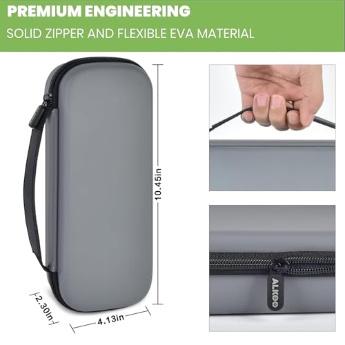 Image of ALKOO Stethoscope Case for 3M Littmann Classic III /Cardiology IV, Grey | for MDF Acoustica Stethoscopes, for Nurses, Doctors, Nursing School Essentials, Students, Clinic, EMS, Travel, Hard Bag Only