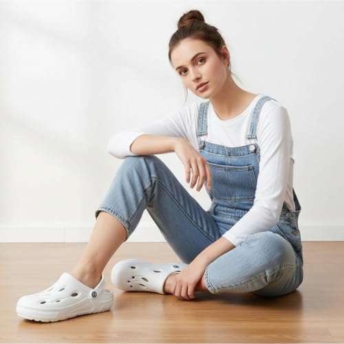 Image of Men's Lightweight EVA Clogs | Breathable Slip-on Garden Shoes with Adjustable Strap | Anti-Slip Comfort Sandals for Indoor & Outdoor Use