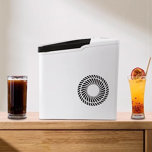 Eiswürfelmaschine für die Theke, 9 Eiswürfel in 6 Minuten, 15 kg/24 Stunden, automatische Reinigung, geeignet für Partys und Küchen in Bars im Freien, Camping, Eiswürfel, Ghiac