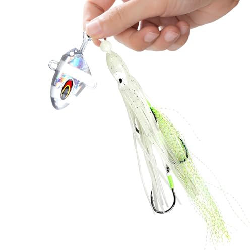 Leeko 100g Saltwater Squid Jig with Glow Head