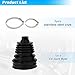 ACROPIX 1pc CV Joint Boot with 2 Stainless Steel Clamps, Waterproof & Dustproof CV Axle Boot Repair Kit Universal CV Joint Boot Fits for Most Cars