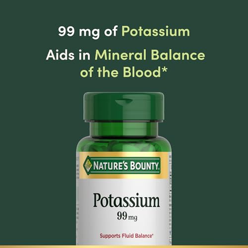 Nature's Bounty Potassium 99mg, 1 Per Day, 100 Vegetarian Caplets - image 3