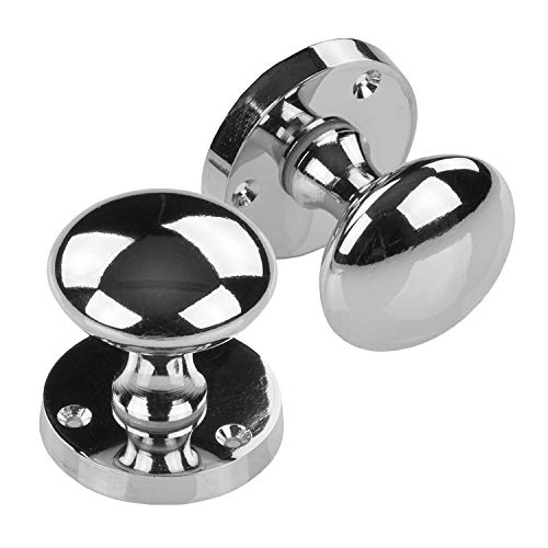 Golden Grace 2X Chrome Mortice Sprung Door Knob Set Pack Pair (Knob Set)