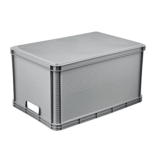 keeeper Transportbox, Stapelbar, Polypropylen, 64 l, Robert, Nordic Grey
