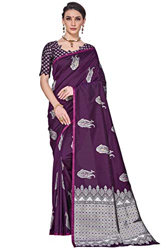 Image of Glory Sarees Women's Banarasi Silk Saree with Blouse Piece (GS Kara143 Parent)