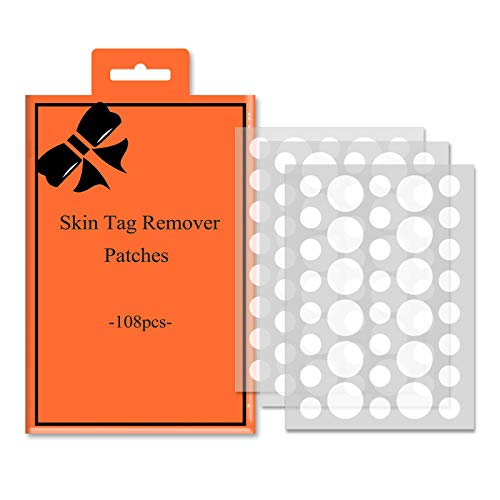 Skin Tag Remover Patches - (108 Pcs) Natural and Fast-Acting Skin Remover Patches - Acne, Wart, Dark Spot and Skin Removal Patches for All Skin Types
