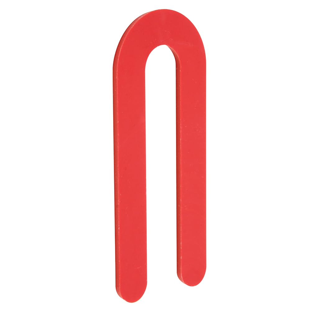 CRL Rouge 1/20,3 cm X 3–1/5,1 cm Plastique fer à cheval cales – Lot de 100