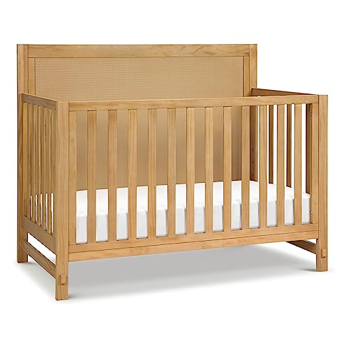 Image of Davinci Margot 4-in-1 Convertible Crib in Honey GREENGUARD Gold Certified