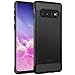 JETech Slim Fit Case for Samsung Galaxy S10 (NOT for Plus +), Thin Phone Cover with Shock-Absorption and Carbon Fiber Design (Black)