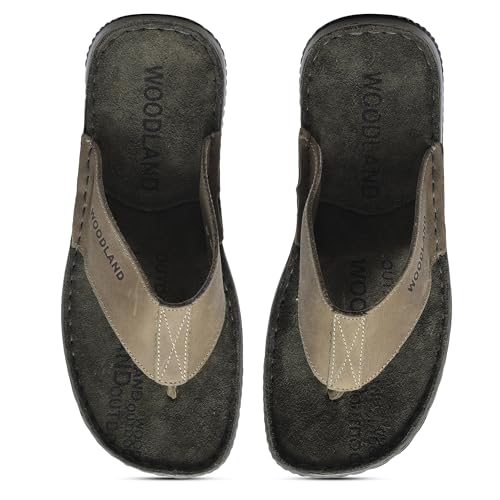 Image of Woodland Men's Leather Slippers