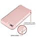 iPhone 7 Plus Case, iPhone 7 Plus Mirror Case,Hidden Back Mirror Wallet Case for Girls Women with Card Holder Impact Shock-Absorbent Case Cover for Apple iPhone 7 Plus. (Rose Gold)