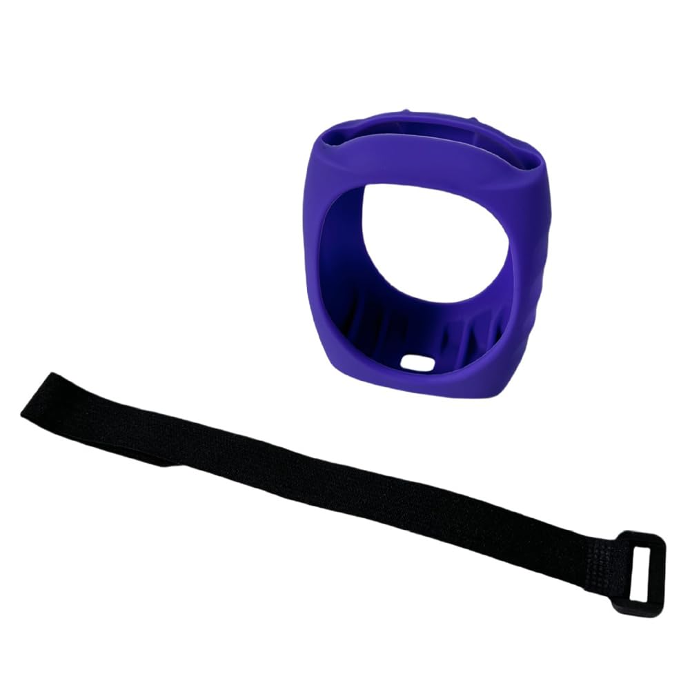 Étui De Protection Silicone + Housse De Transport EVA Pour Enceinte JBL Clip 5 (violet Et Gris)
