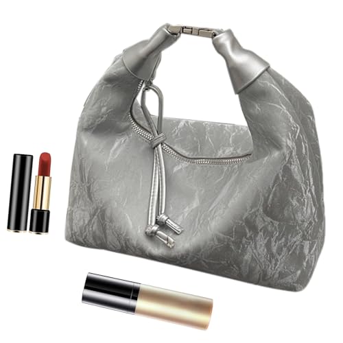 Sac à main en cuir synthétique souple aux finitions métalliques haut de gamme