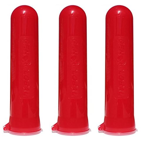 Gen X Global LOT of 3 GXG .68 Caliber 140 Round Paintball Pods/Tubes (Red) Cover