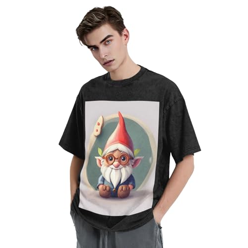 T-shirt coton délavé à manches courtes avec coupe ample confortable