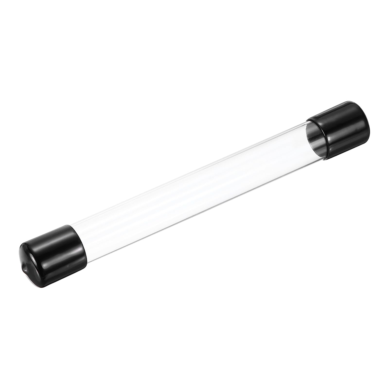 MECCANIXITY Clear Storage Tube 20x22mm Small Plastic Round Tubing with Caps Rigid Bottle Container 200mm/8 Inch for Item Stored