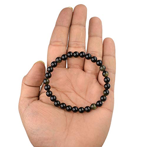 Image of Reiki Crystal Products Natural Crystal Stone Bracelet 6 mm Round Beads for Men & Women | Gemstone Jewellery Bracelet | Reiki Charged | Multiple Stone Variants Available