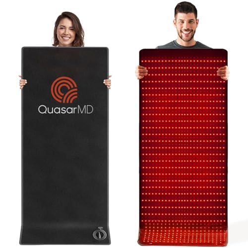QuasarMD Infrared Red Light Therapy Mat- 1440 pcs Professional SMD LED Chips - 660nm & 850nm Wavelengths, Pain Relief, Enhances Recovery, Whole Body Care, Sleep Improvement & Energy Boost