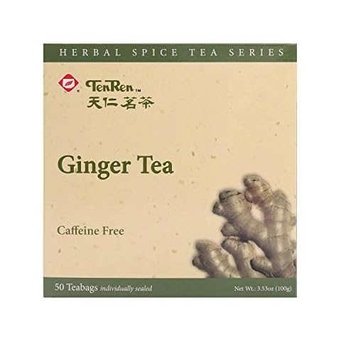 Ten Ren Ginger Tea, Individually Sealed, 50 Teabags Cover