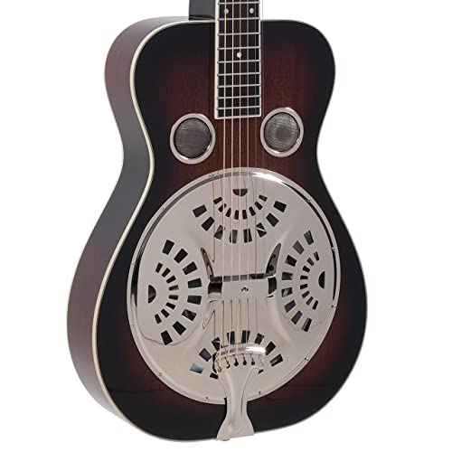 Recording King Squareneck Resonator Guitar, Mahogany, Vintage Sunburst #TOP3