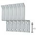 HOME MASTER HARDWARE Heavy Duty Door Stops for Sliding Doors, Securing Garage Doors and Sheds, Door Stoppers with Screws, Zinc Plated Solid Doorstep 6 Pack