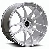 17x8 Vors TR4 5x114.3 35 White Wheel Rim