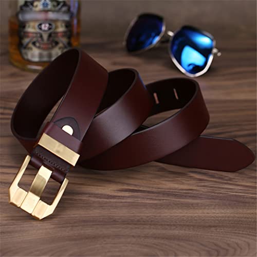 Men's leather casual pin buckle belt men's leather youth middle-aged jeans with men's trendy2
